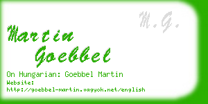 martin goebbel business card